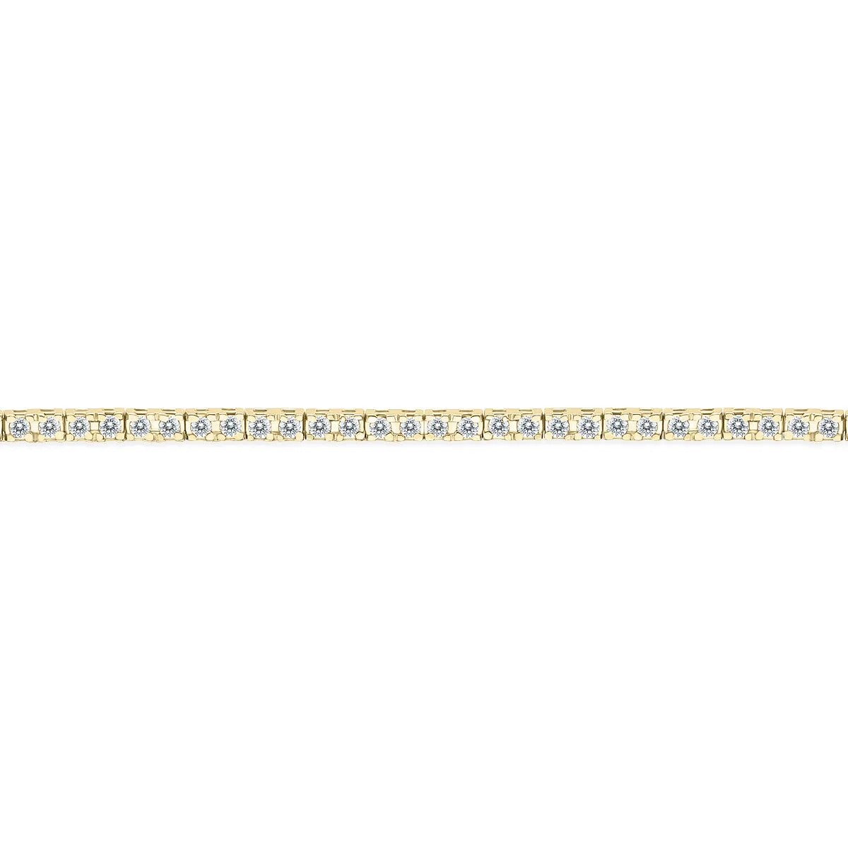 1 Carat Tw Diamond Tennis Bracelet In 14K Yellow Gold