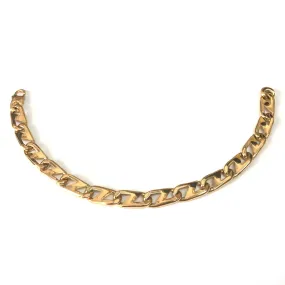 14k Yellow Gold Oval Mariner Link Mens Bracelet, 8.5"