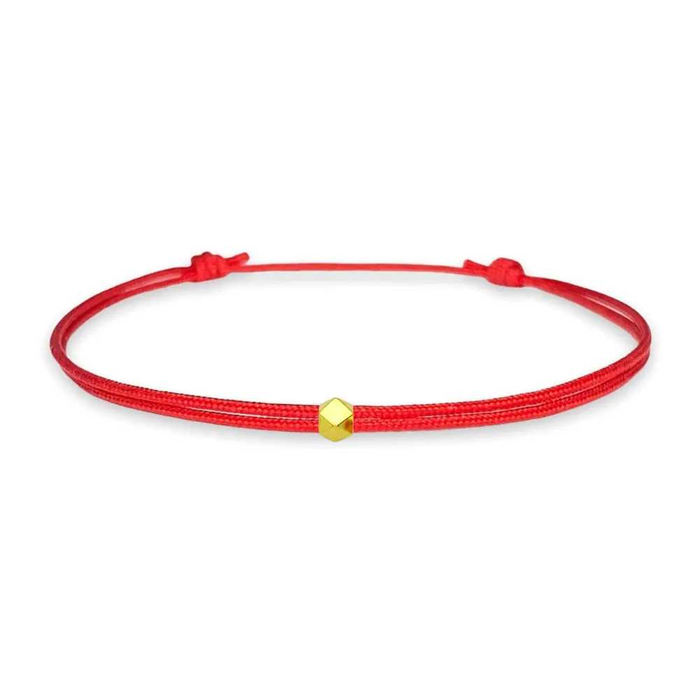 3 Beads Red String Bracelet Three Wish Bracelet Amulet Kabbalah Protection Bracelet Birthday Gift Lucky Charm Couple Bracelet