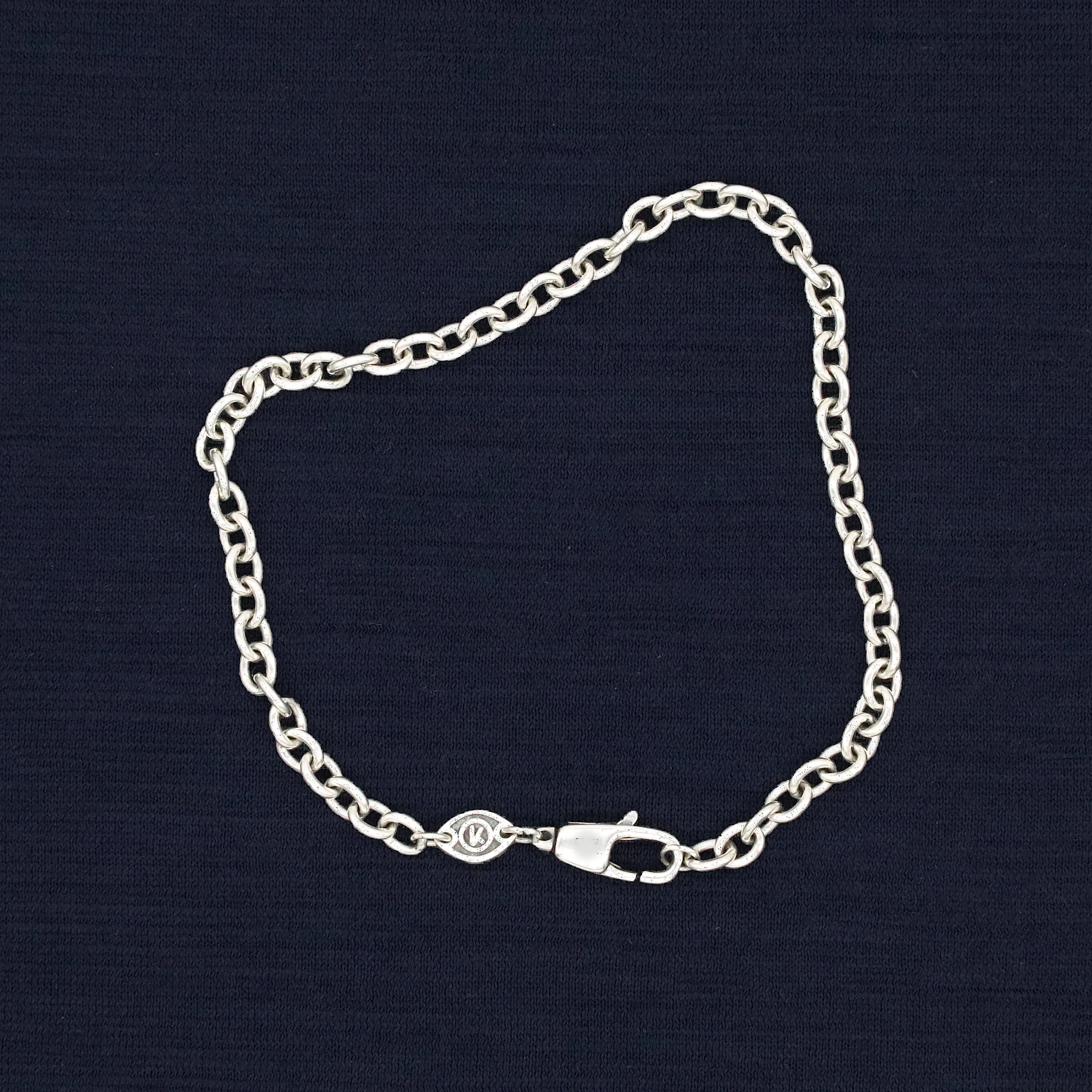 4mm Sterling Silver "Indira" Chain Bracelet