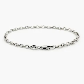 4mm Sterling Silver "Indira" Chain Bracelet