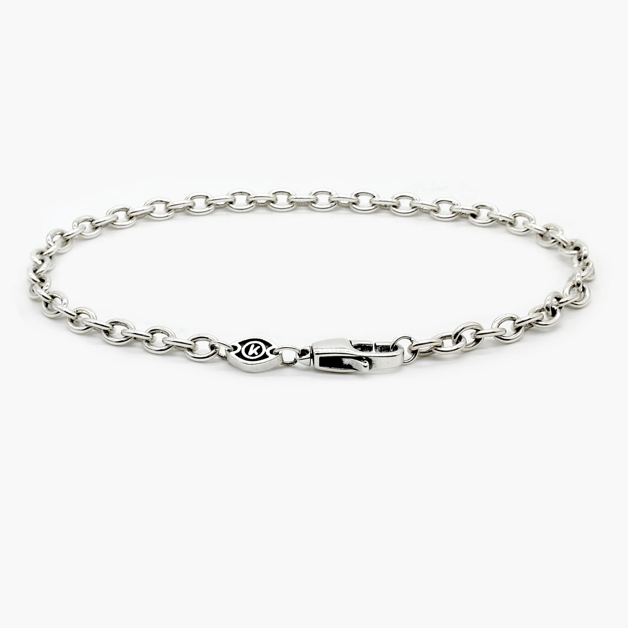 4mm Sterling Silver "Indira" Chain Bracelet