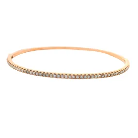 .50ct 18k Rose Gold Diamond Bangle