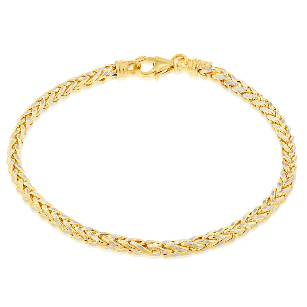 9ct Yellow Gold Fancy 19cm Bracelet