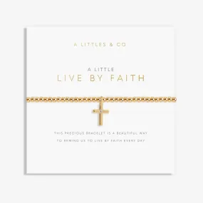 A Little 'Live By Faith' Bracelet