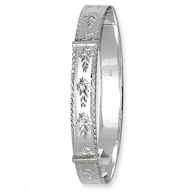 Acotis Silver Bangle Round Dia Cut Expandable G4108