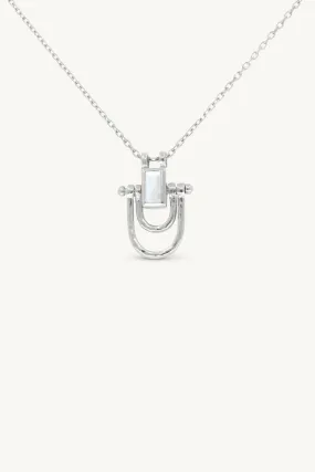 Allegra Moonstone Silver Necklace