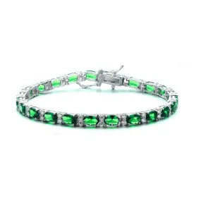 Amande Green Tennis Bracelet