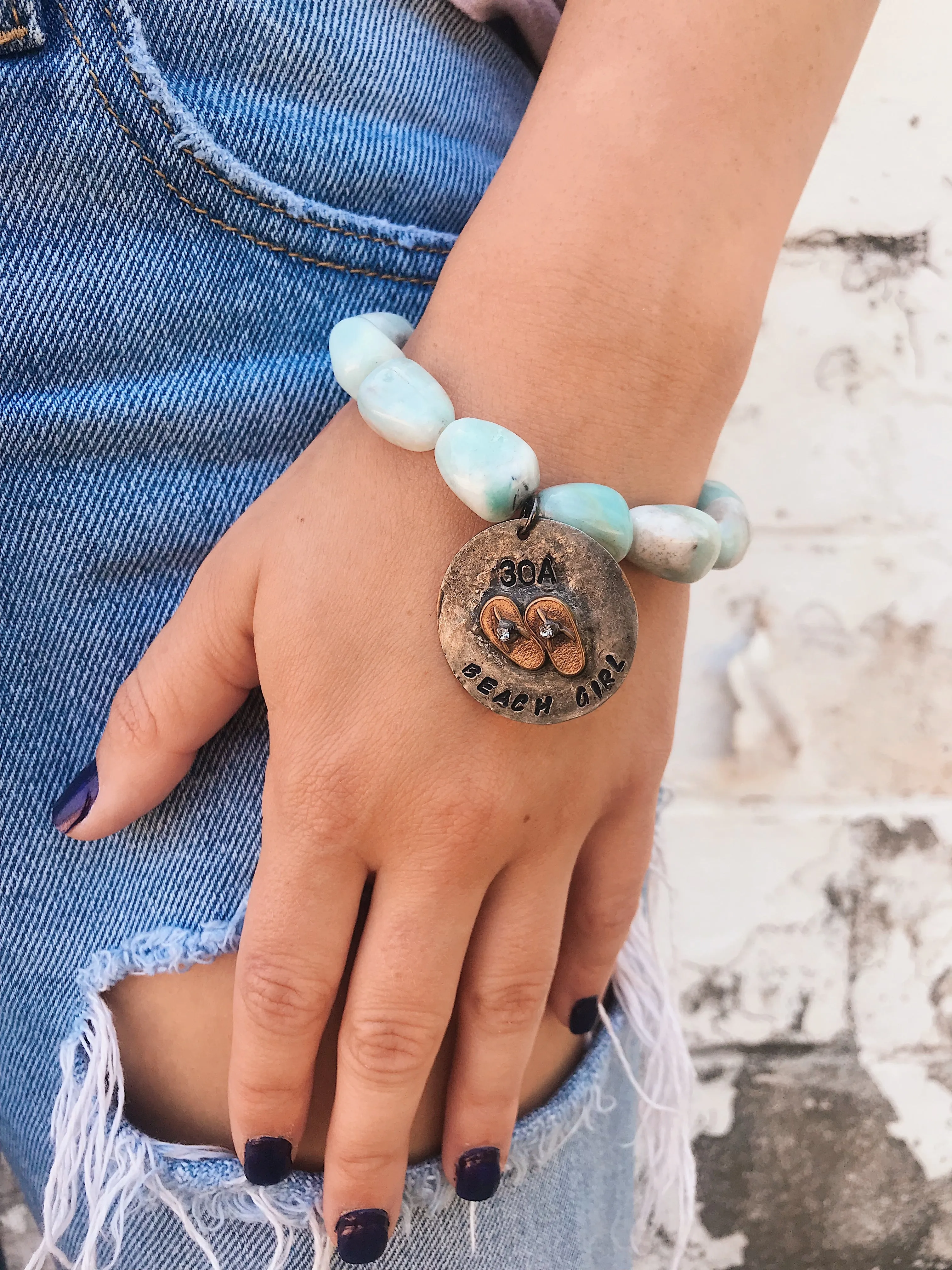 Aquamarine Bracelet // 30A Beach Girl