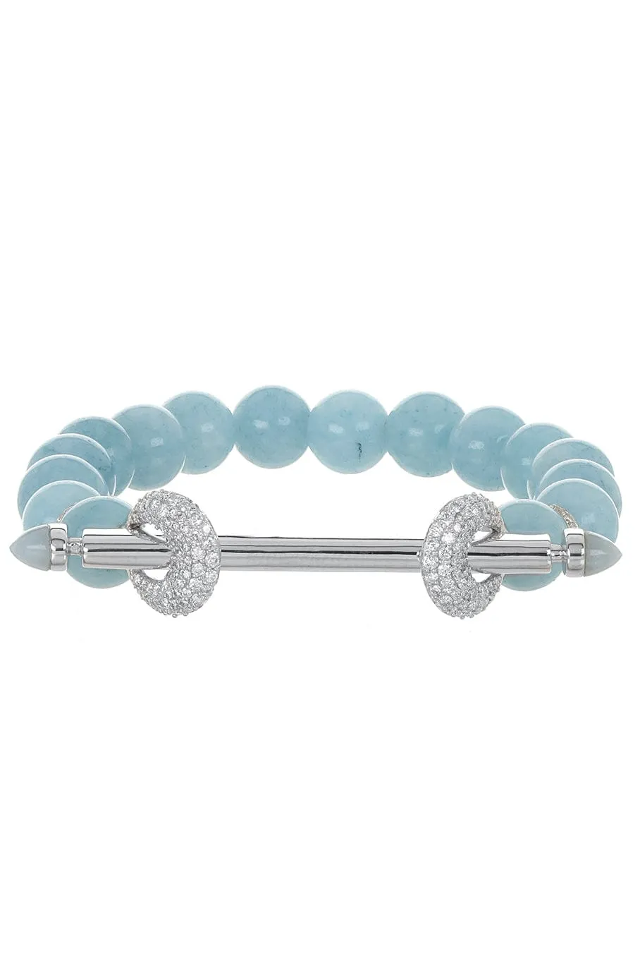 Aquamarine Diamond Chakra Bracelet