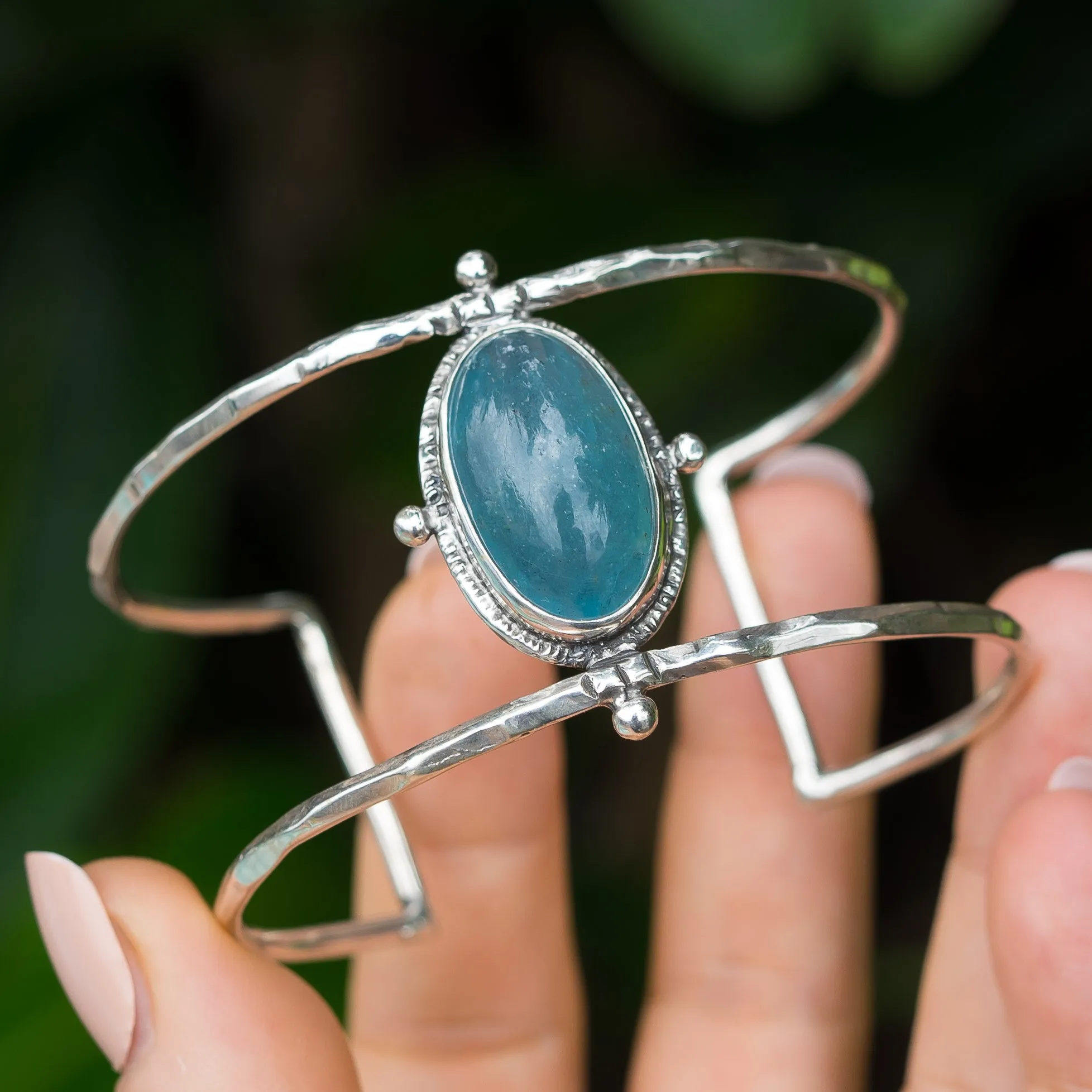 Aquamarine Statement Cuff