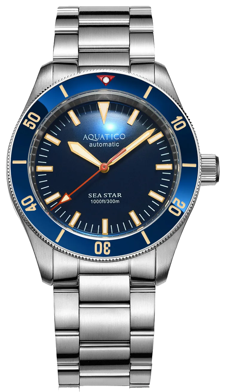 Aquatico Sea Star V2 Blue Ceramic Bezel