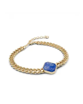 Armband - Lapislazuli - Gold - Für Ihn