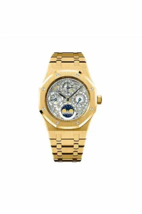 audemars piguet royal oak openworked perpetual calendar 39mm 18kt yellow gold men's watch