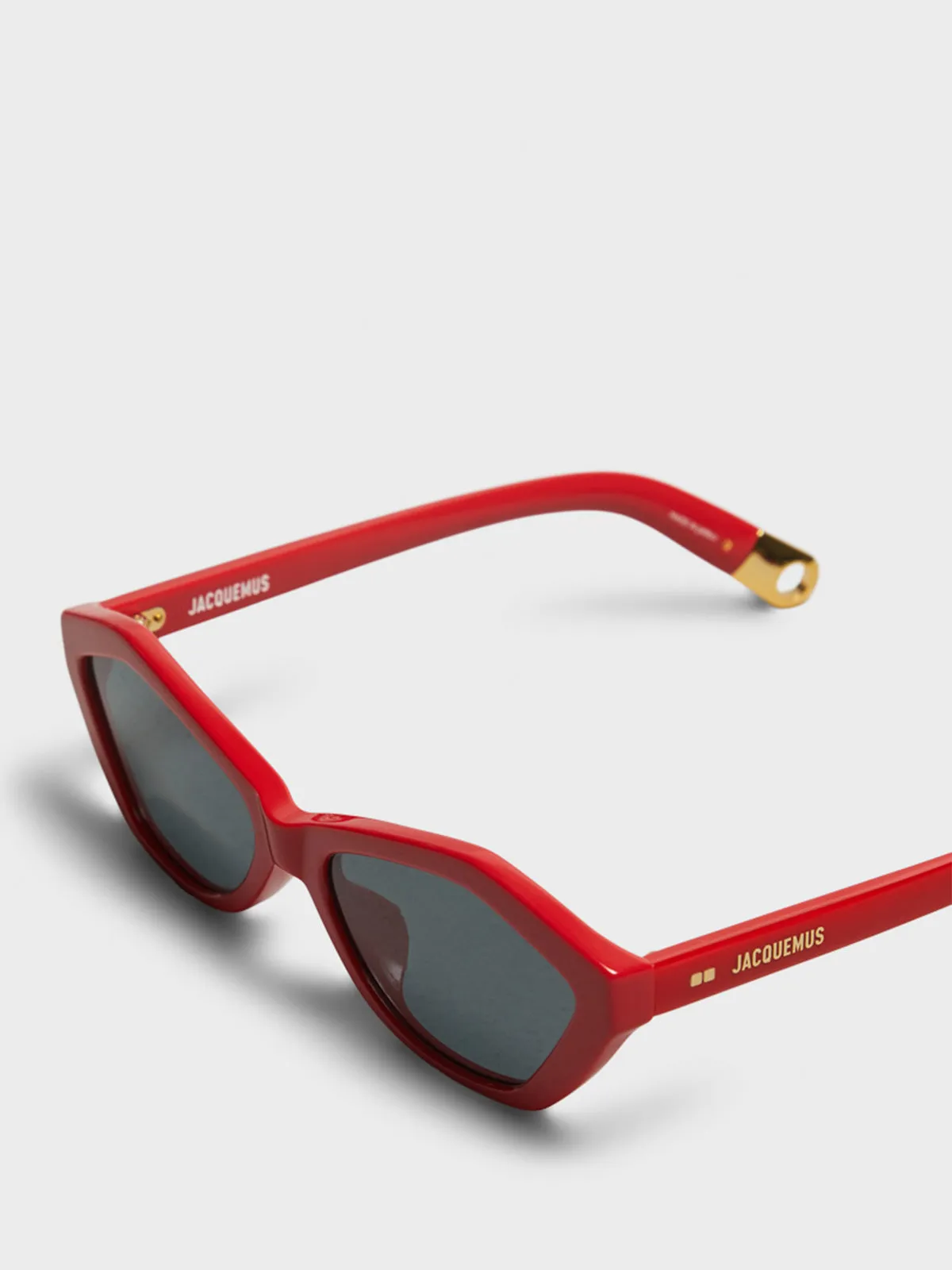 Bambino Sunglasses in Red, Yellow Gold and Grey