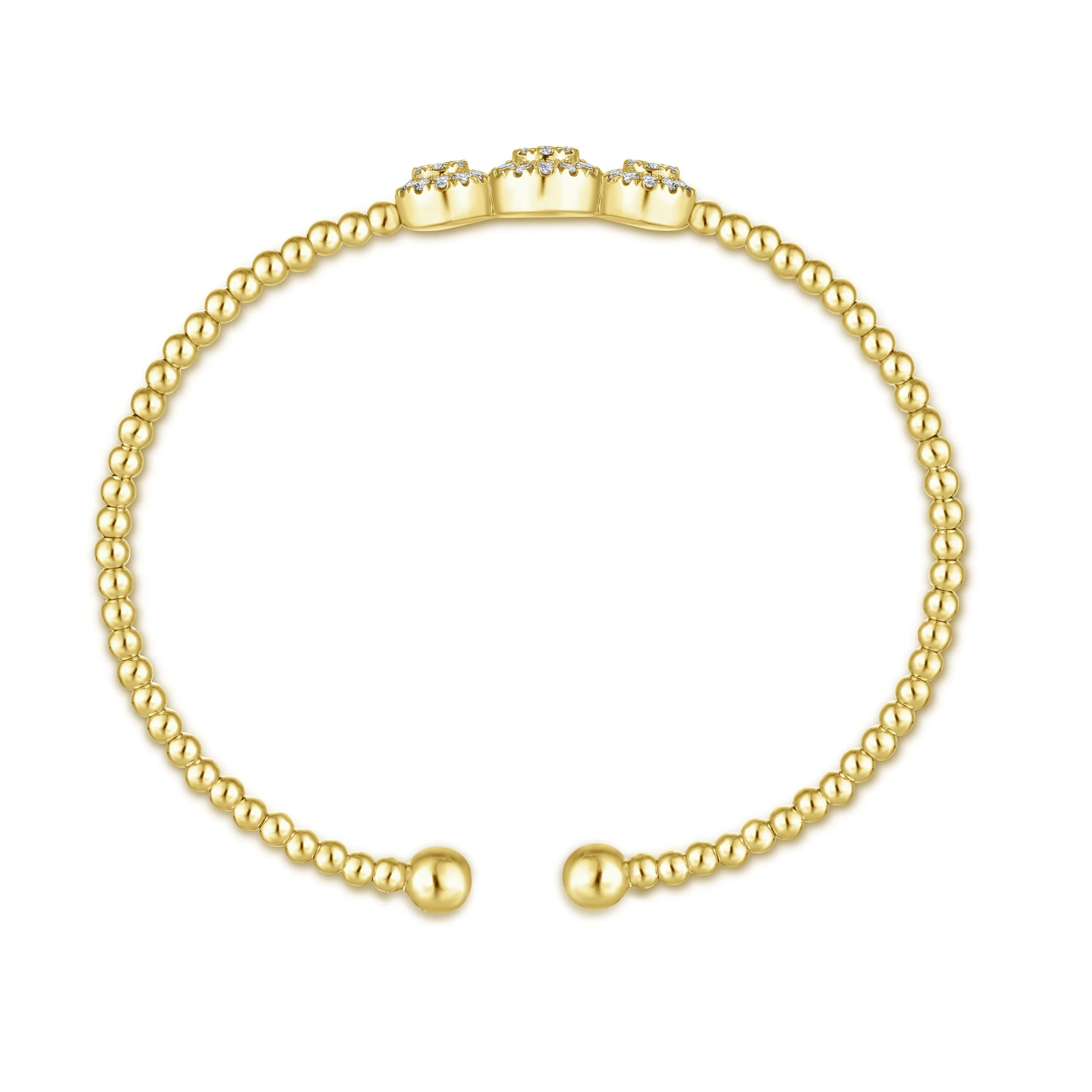 Beaded Design Diamond Bangle