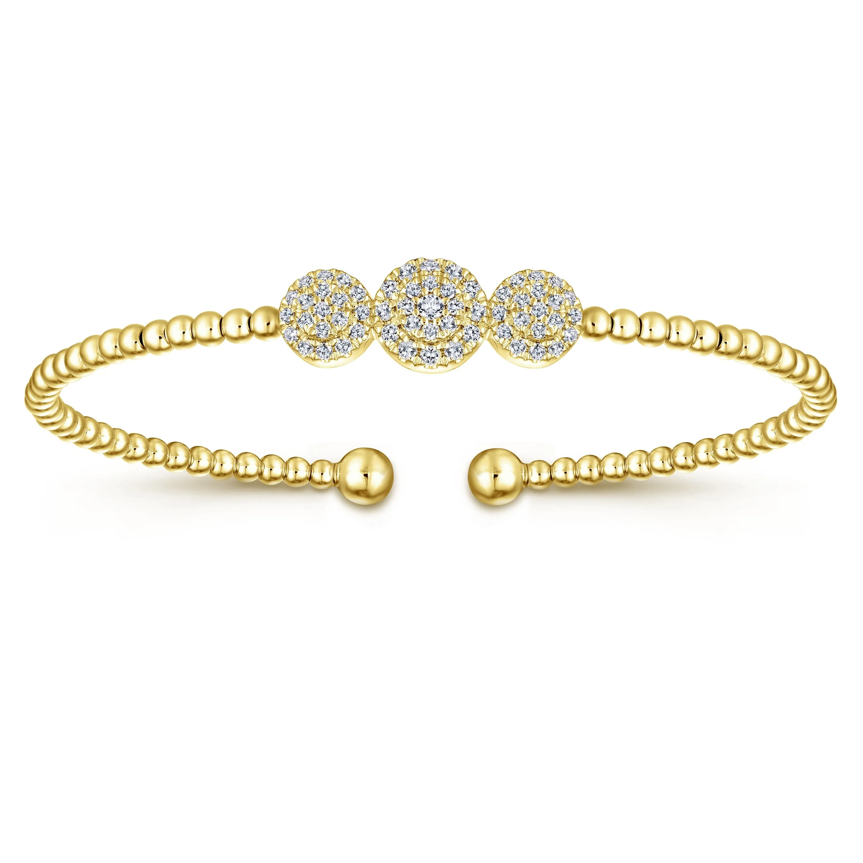 Beaded Design Diamond Bangle