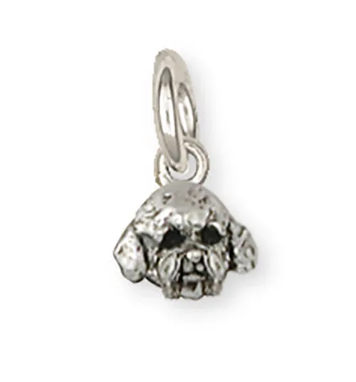 Bichon Frise Charm Jewelry Sterling Silver Handmade Dog Charm BF10-C