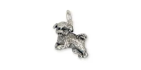 Bichon Frise Charm Jewelry Sterling Silver Handmade Dog Charm BF2-C