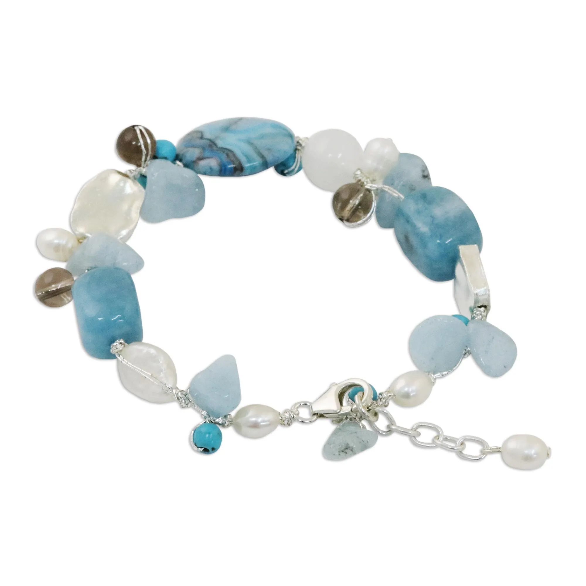 Blue Islands Beaded Bracelet