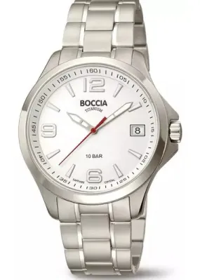 BOCCIA TITANIUM BRACELET WHITE DIAL 3591-06