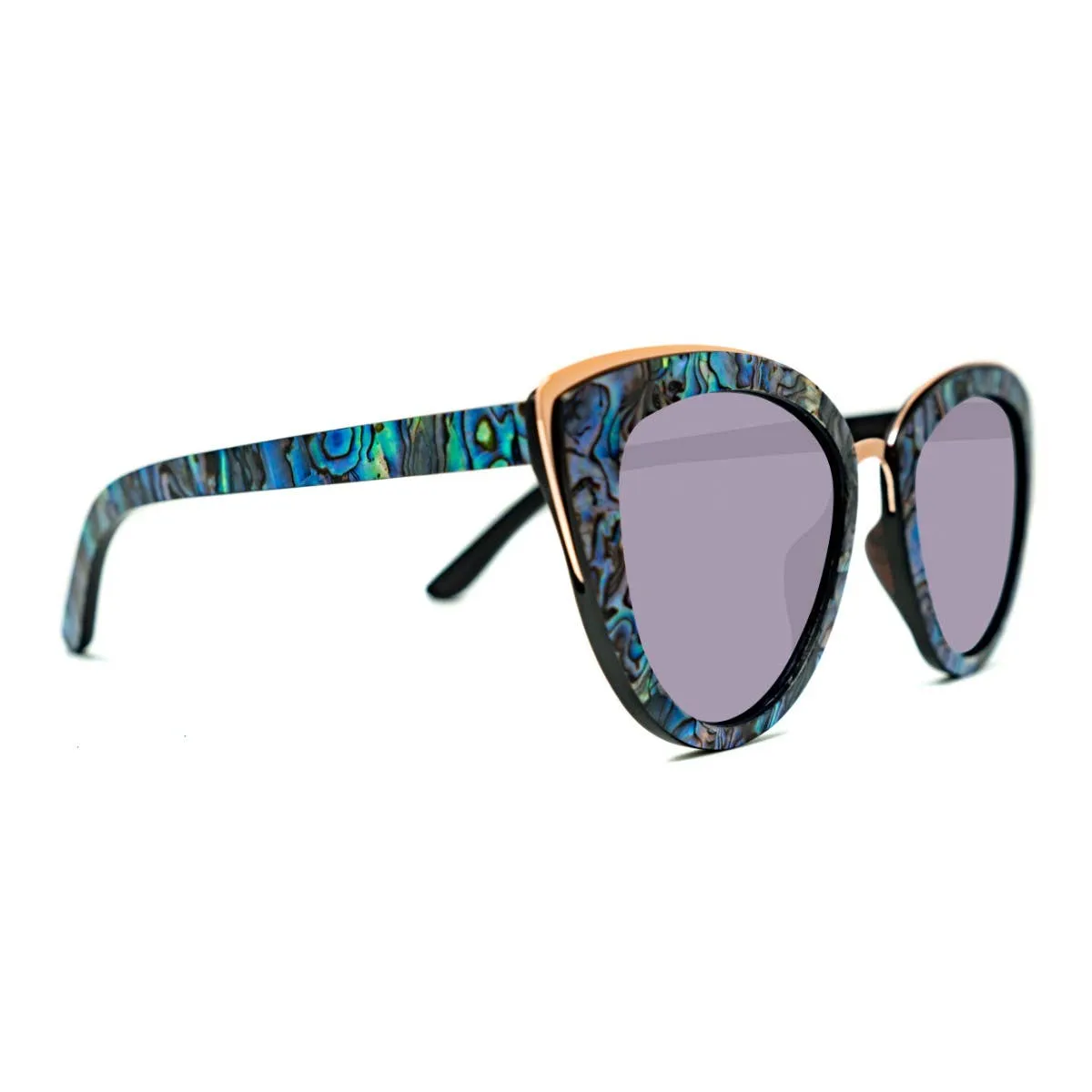 Bombshell Abalone & Wood Sunglasses