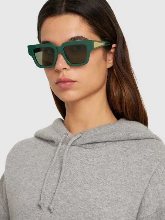 Bottega Veneta   Tri-fold square sunglasses 