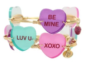 Bourbon & Bowetie Candy Hearts Bangle