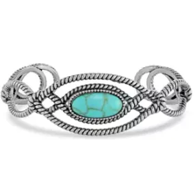 Bowline Know Turquoise Bracelet Cuff