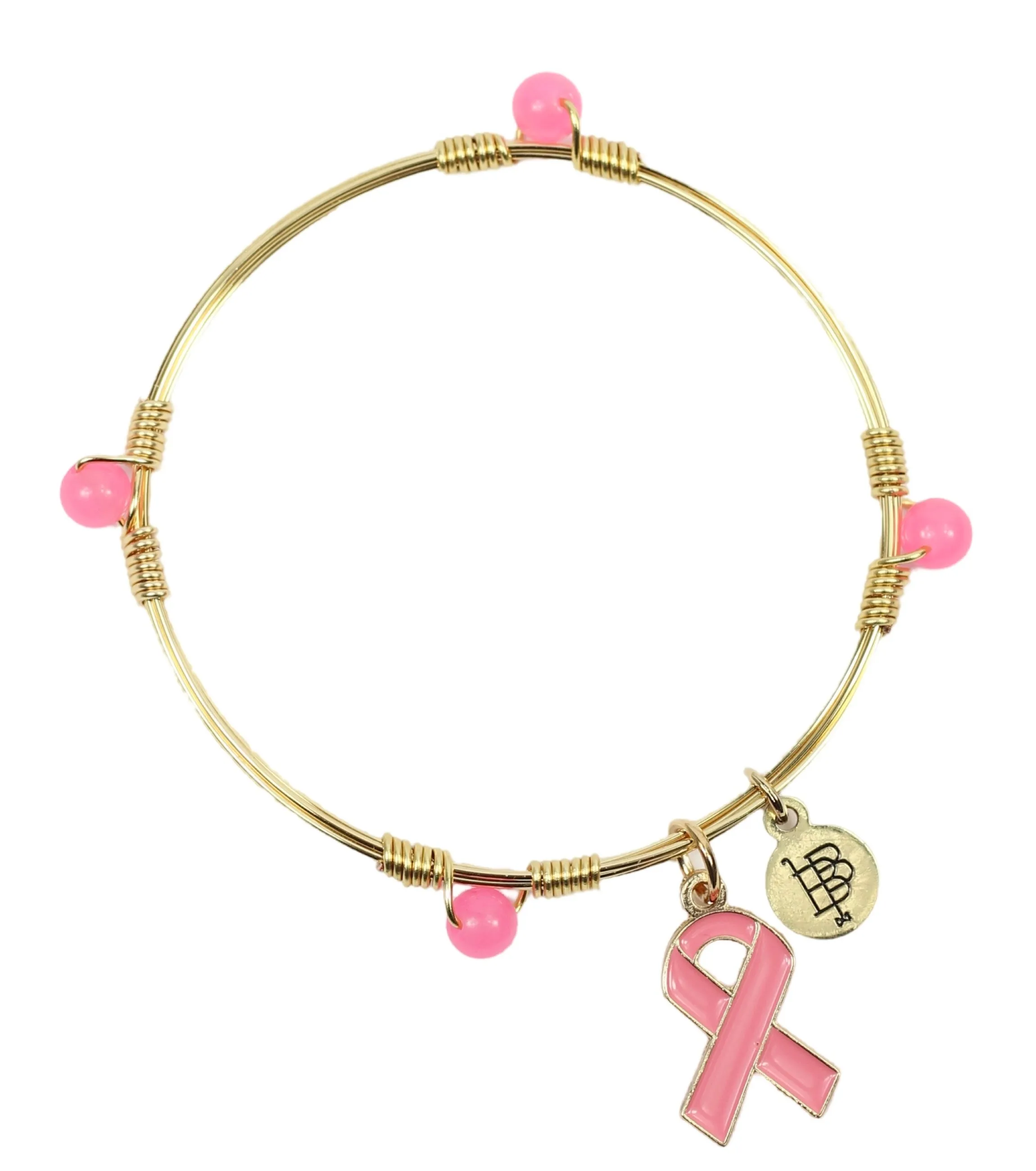 Breast Cancer Awareness Bangle Stacker