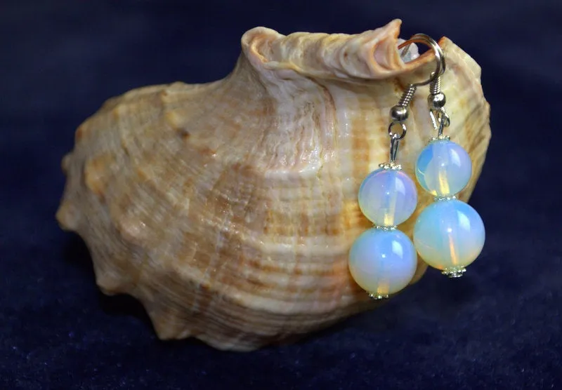 Bridesmaid blue flash moonstone earrings Statement boho earrings Dangle drop genuine moonstone earrings Gift for girlfriend Best friend gift