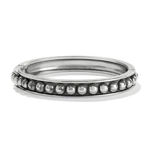 Brighton | Pretty Tough Stud Hinged Bangle Bracelet in Silver Tone