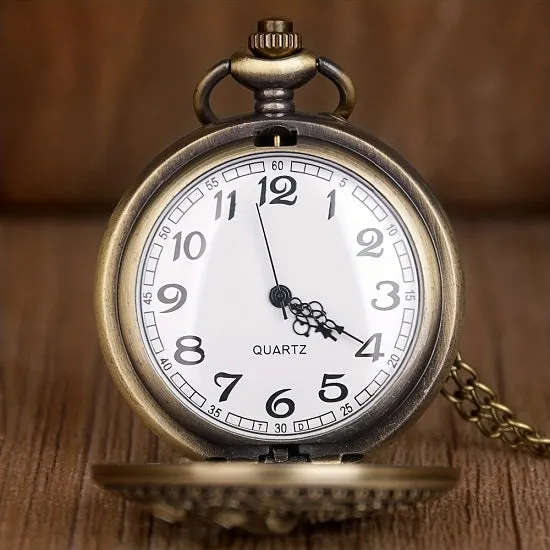 Bronze Octopus  Quartz Movement Pocket Watch