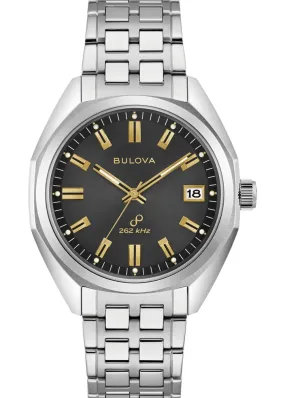 BULOVA CLASSIC 1973 JET STAR BLACK DIAL STAINLESS STEEL 96B415