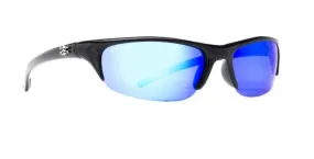 Calcutta Bermuda Black Frames - Blue Mirror Lens - Polarized Sunglasses