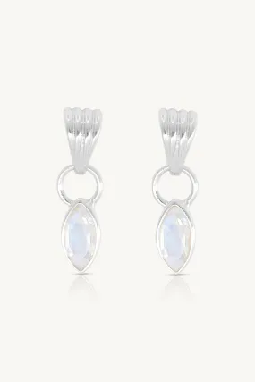 Camille Moonstone Silver Earrings