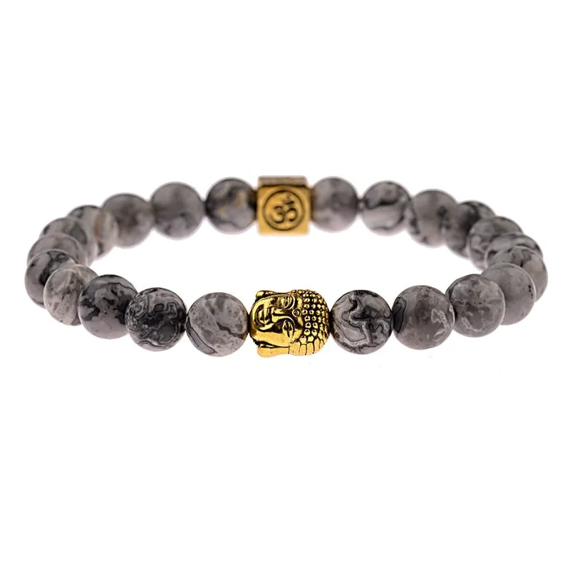 Charm Buddha & Evil Eye Bracelet