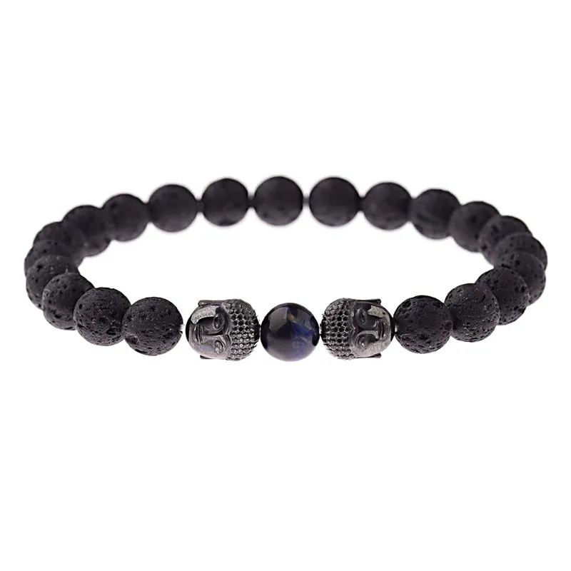 Charm Buddha & Evil Eye Bracelet