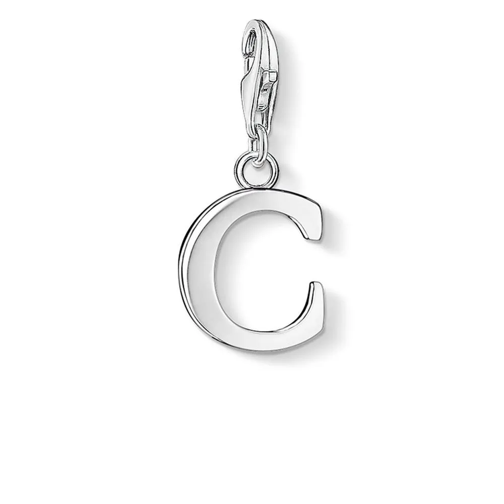 CHARM CLUB STERLING SILVER 'C' CHARM