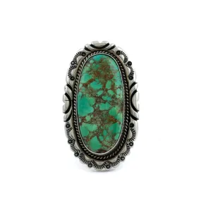 Chunky Turquoise Navajo Silver Ring