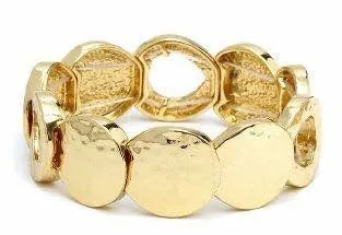 Circle Cut Out Bracelet Gold