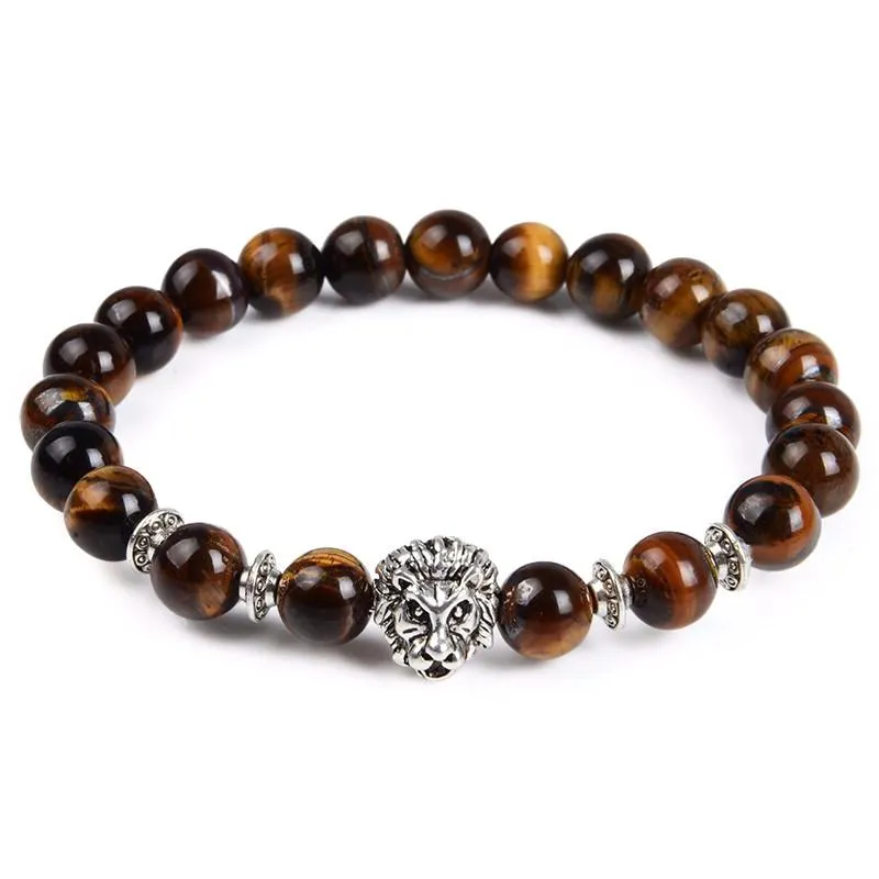 Classy Men Brown Lion Bracelet - 2 Styles