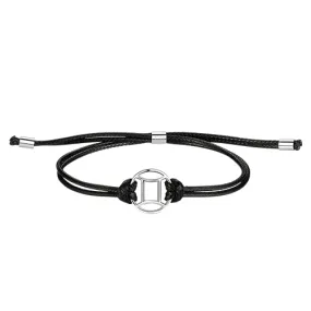 Classy Men Gemini 925 Silver Zodiac Bracelet