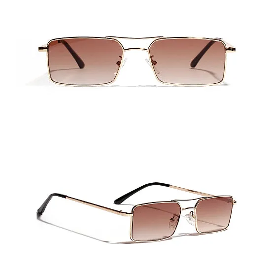 Classy Men Wide Gradient Square Sunglasses