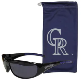 Colorado Rockies Sunglass and Bag Set