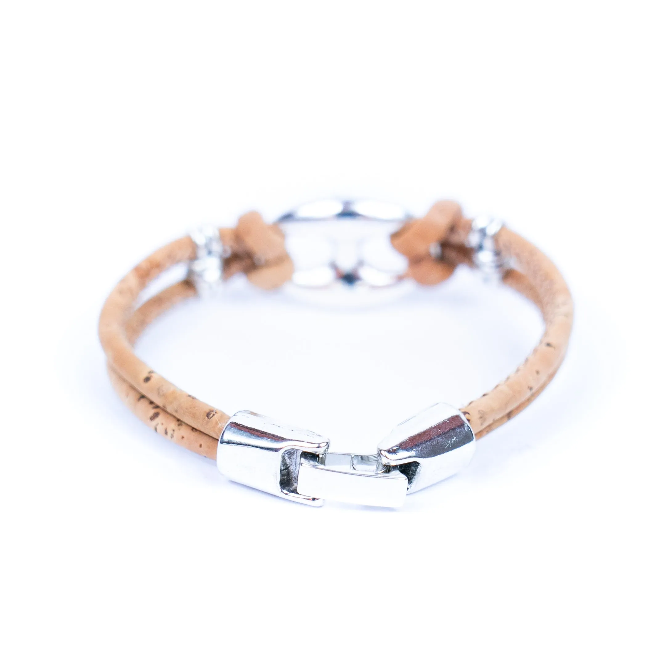 cork cord with  accessories handmade women's bracelet BR-418-5