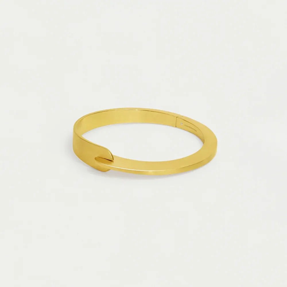 Crosby Hinged Bangle - Gold