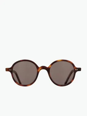 Cutler and Gross Kingsman Round Sunglasses Dark Turtle Havana