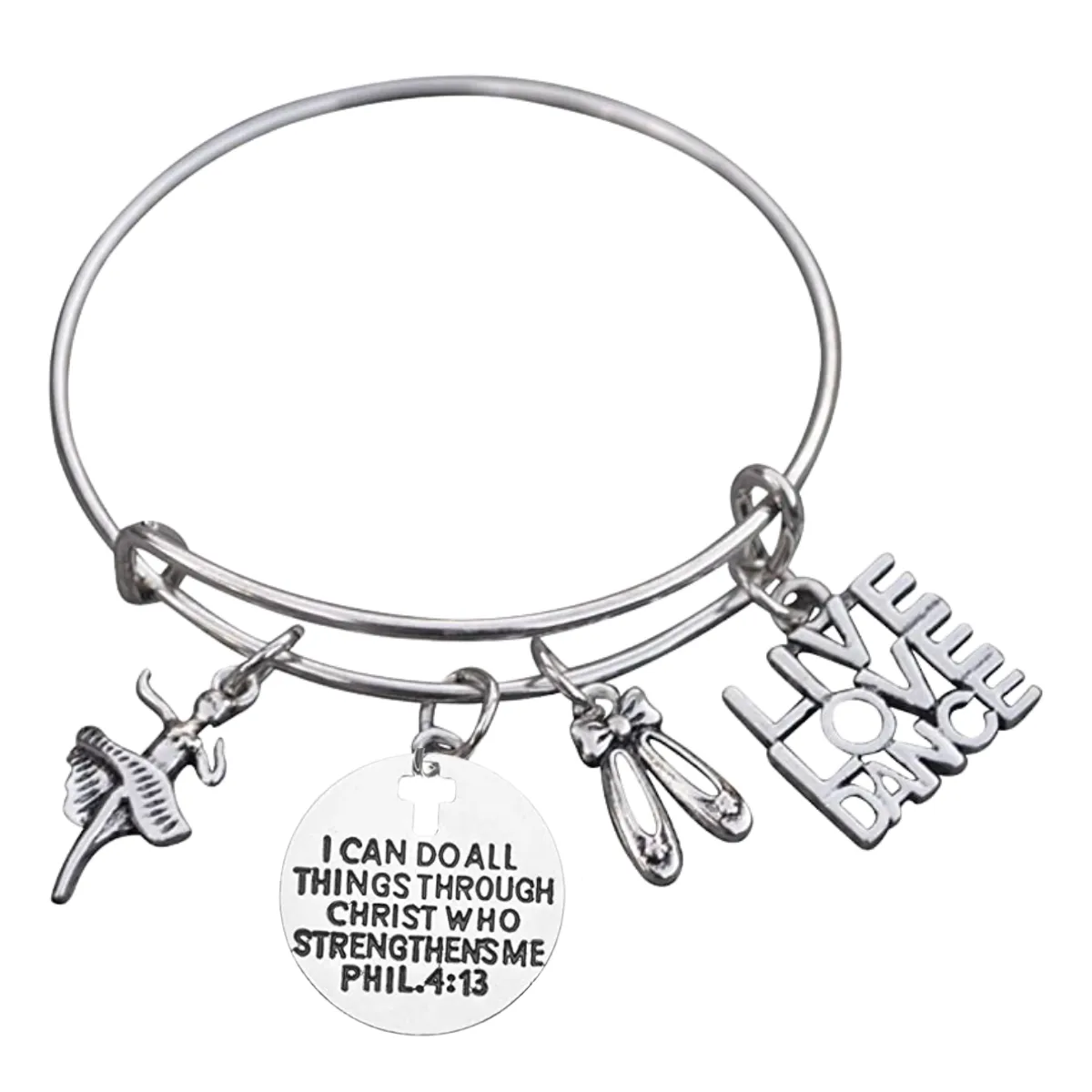 Dance Faith I Can Do All Things Through Christ Who Strengthens Me Bracelet