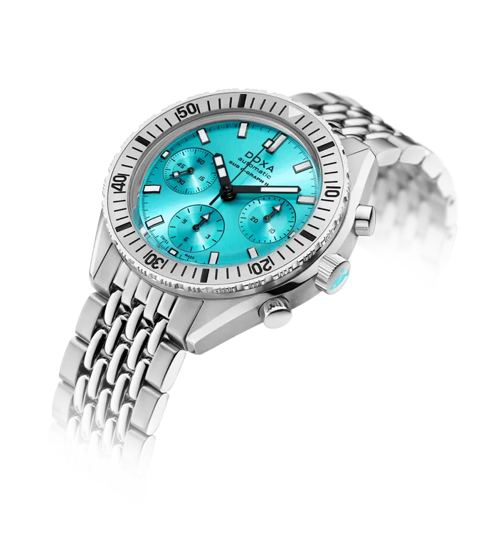 DOXA Sub 200 C-Graph II Aquamarine Stainless Steel - 797.10.241.10